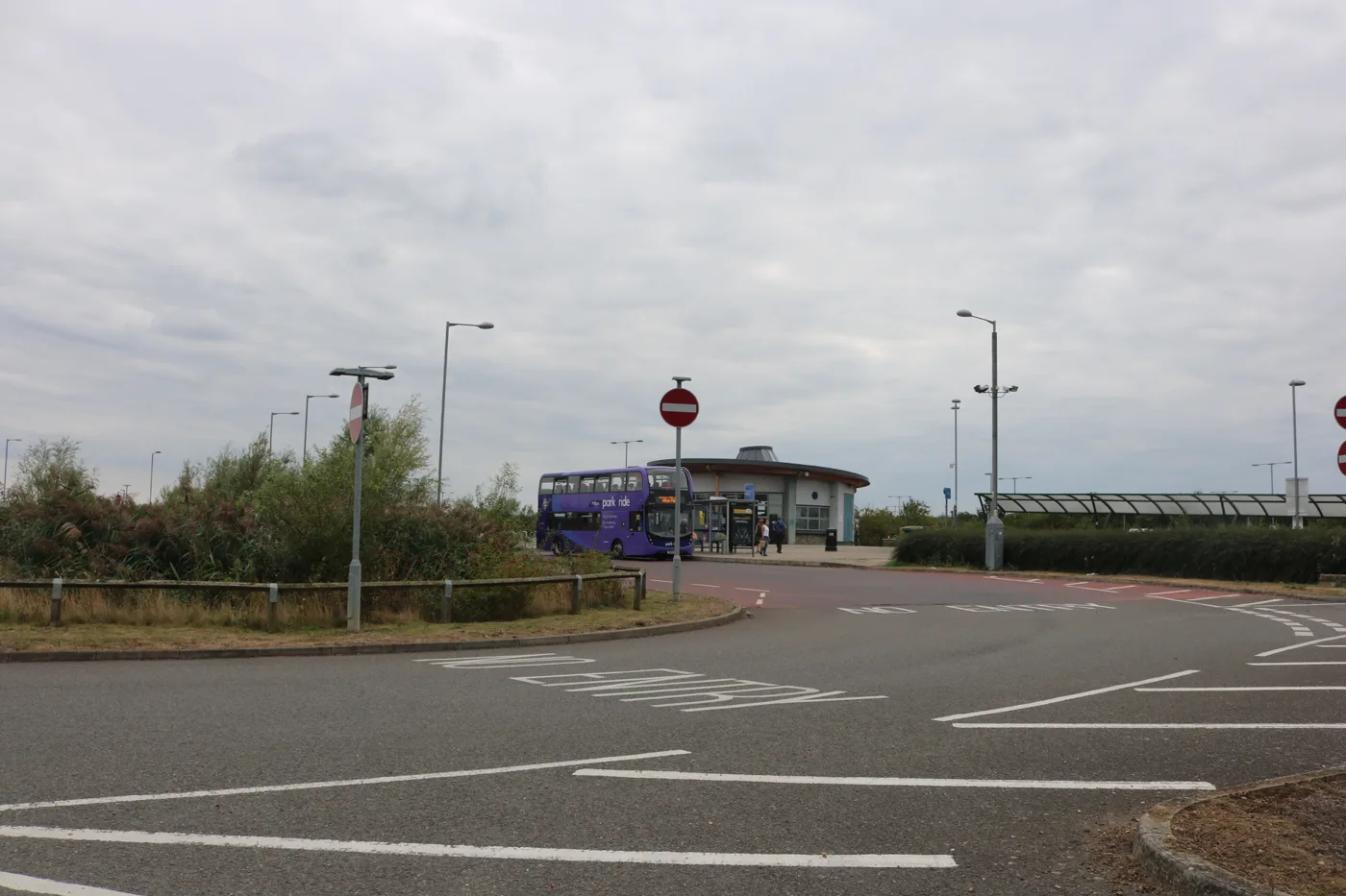 The terminal building at Milton Park and Ride, off the A10. The existing car park could become the second phase of the proposed business park.