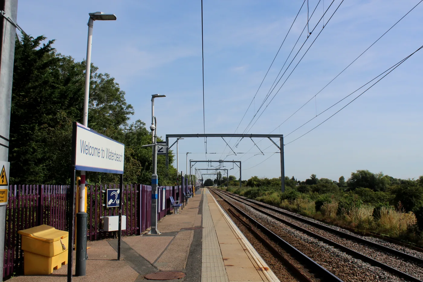 Platform 2 at the existing Waterbeach station, which is due to be replaced by a new station north of the village